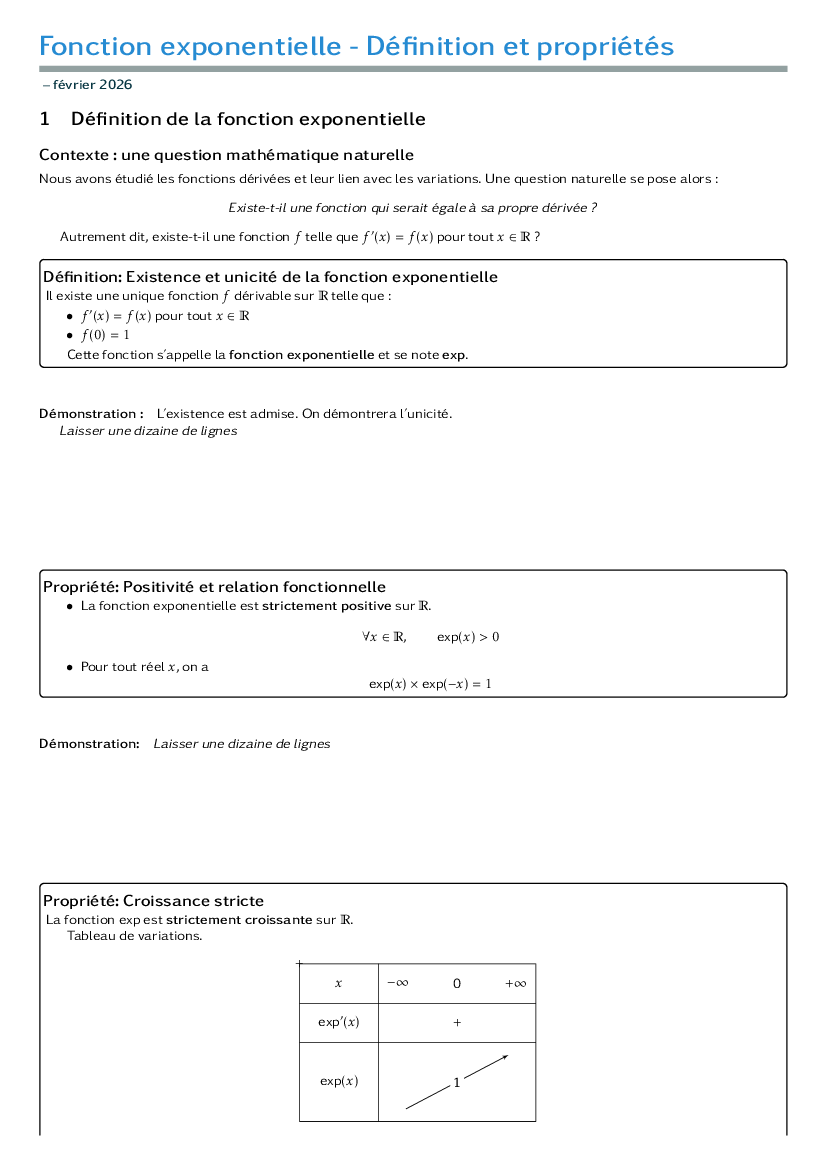Cours - Définition et propriétés